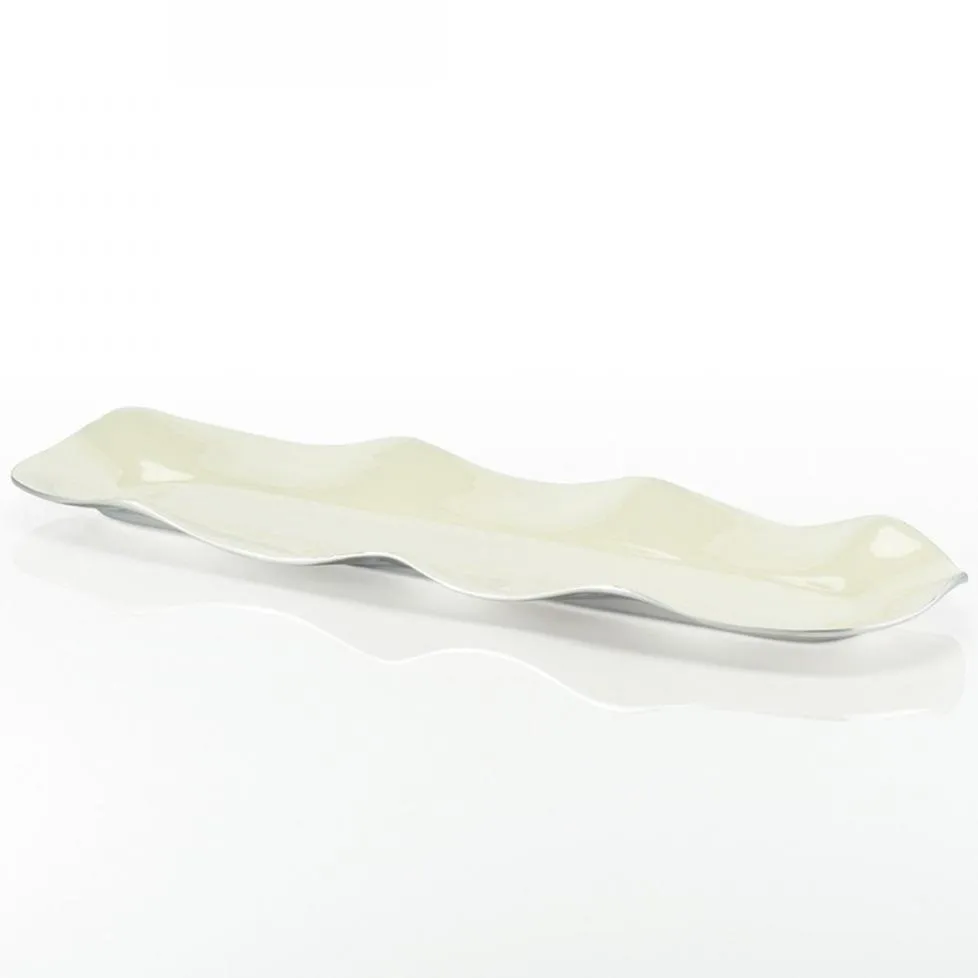 Ruffled Long Trays Oyster - Final Sale