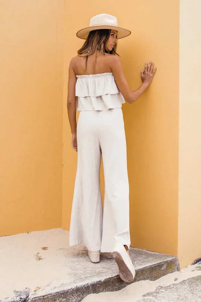 San Clemente Crop Top White