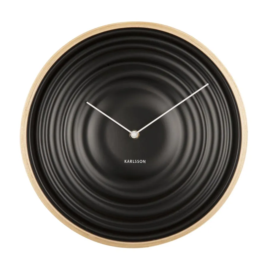 Scandi Ribble Clock – Black (31cm)