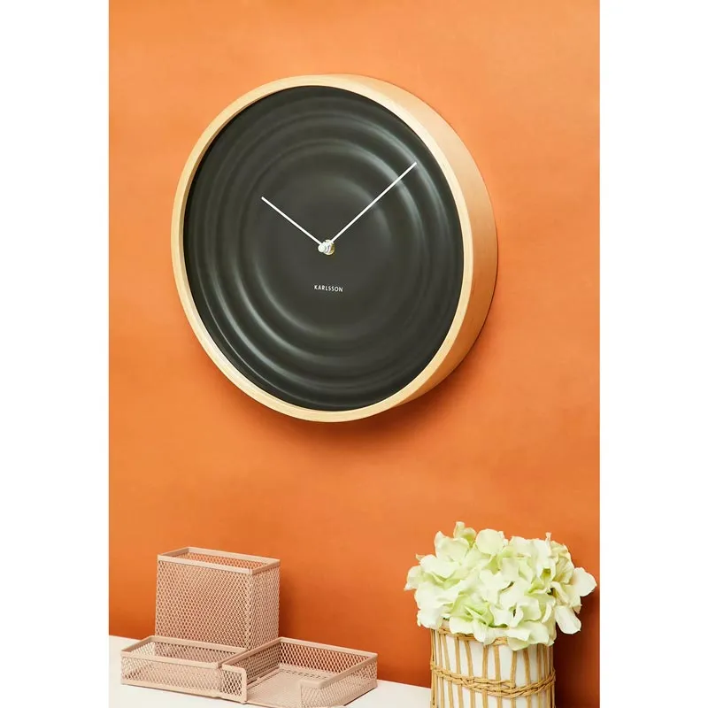 Scandi Ribble Clock – Black (31cm)