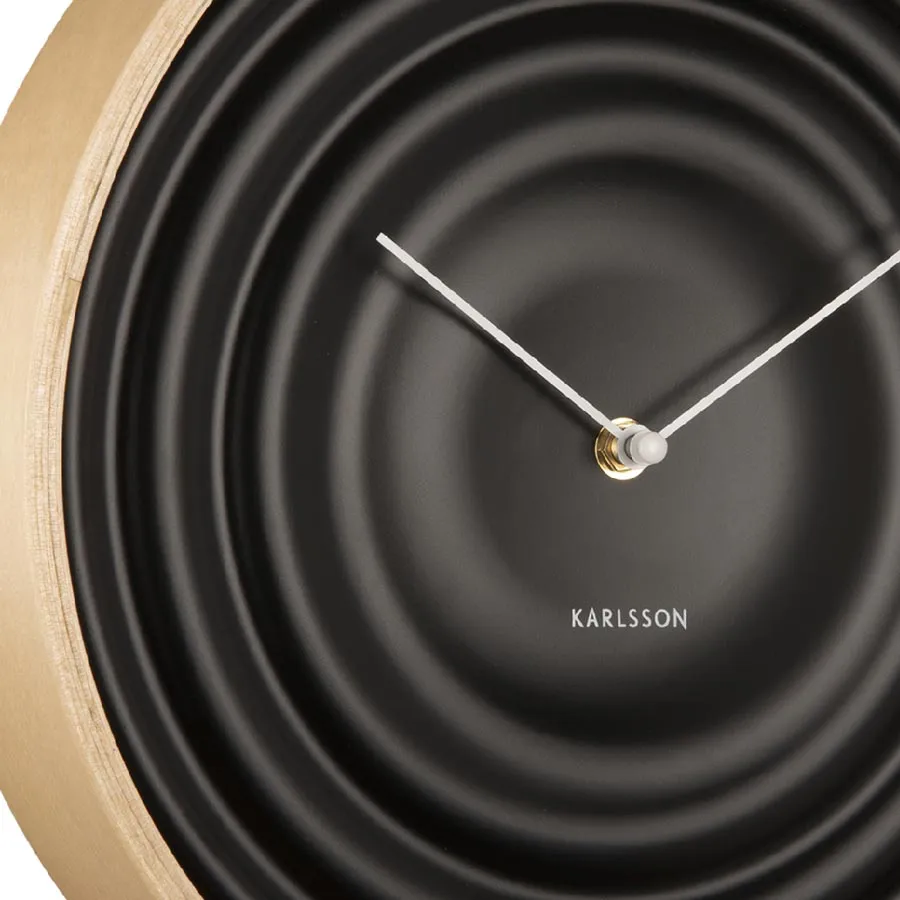 Scandi Ribble Clock – Black (31cm)