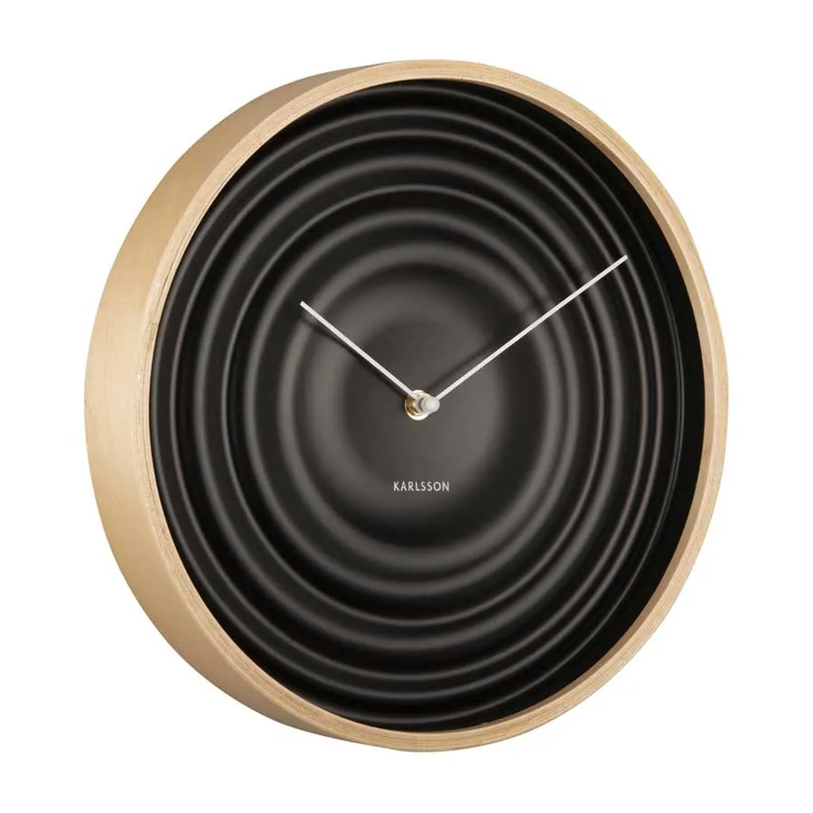 Scandi Ribble Clock – Black (31cm)