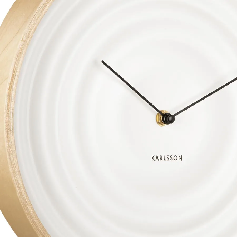 Scandi Ribble Clock – White (31cm)