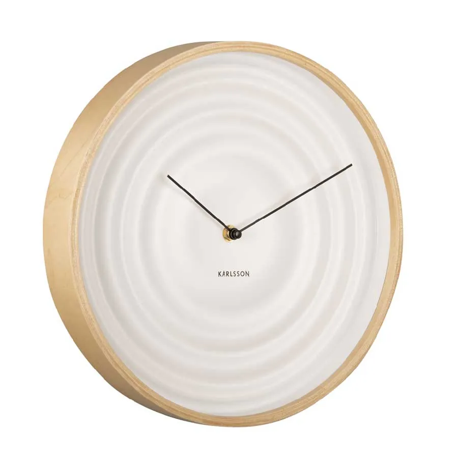 Scandi Ribble Clock – White (31cm)