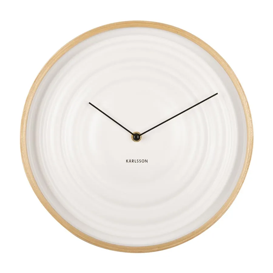 Scandi Ribble Clock – White (31cm)