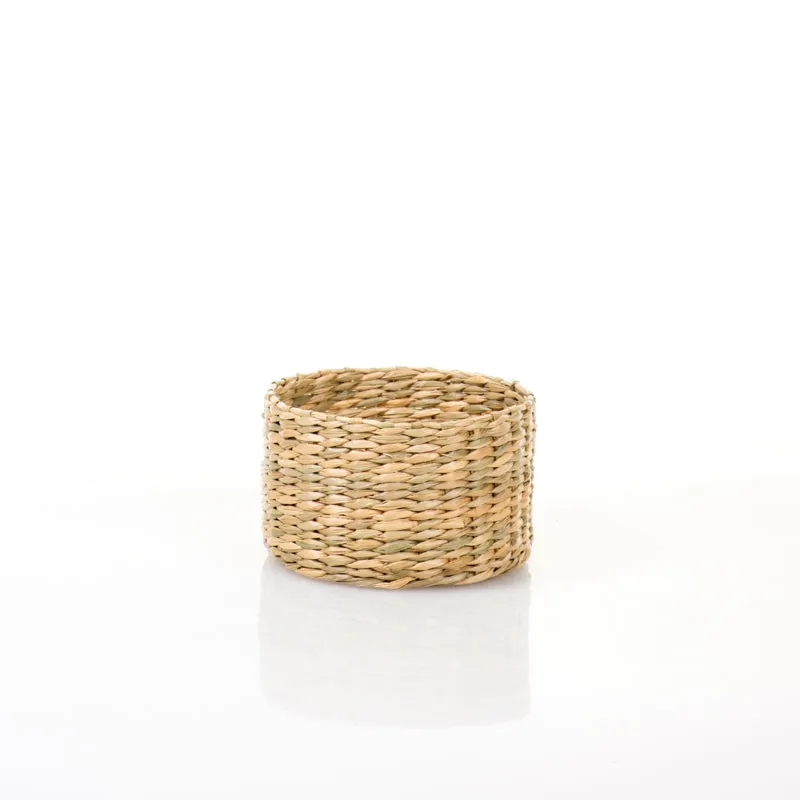 Seagrass Coasters with Holder - 6 Piece