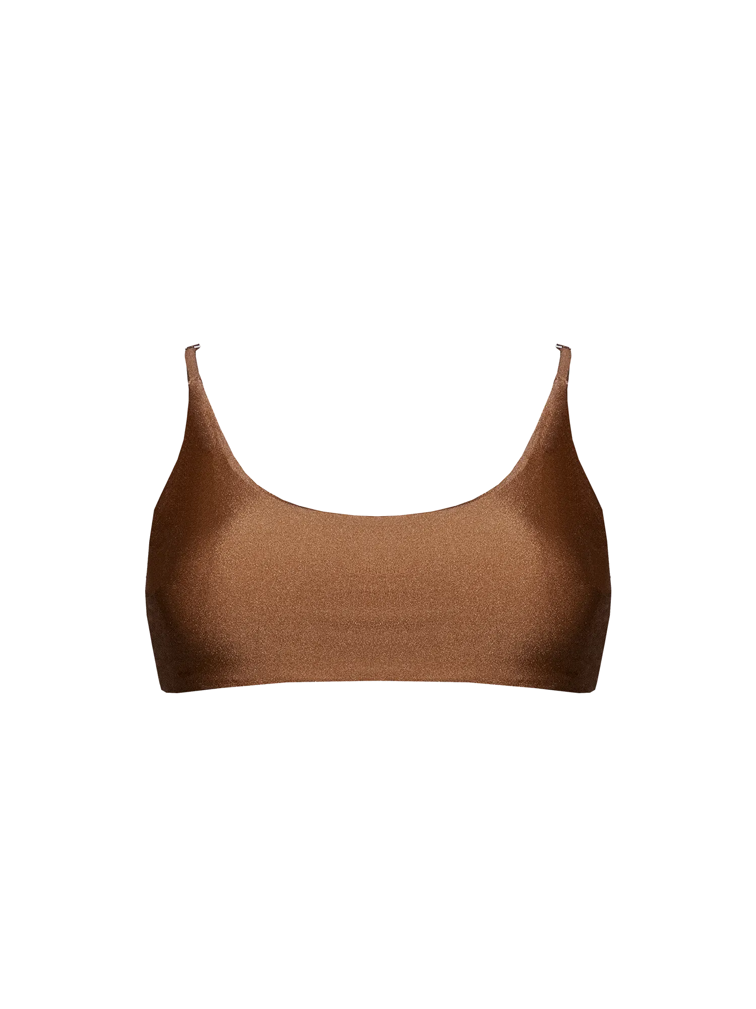 Second Skin | Shimmer ~ Classic Cami Bikini Top - Spice Bronze