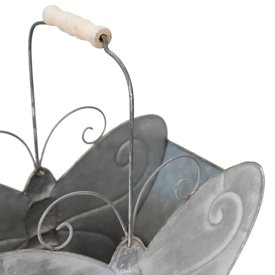 Set of 2 Nested Butterfly Planters