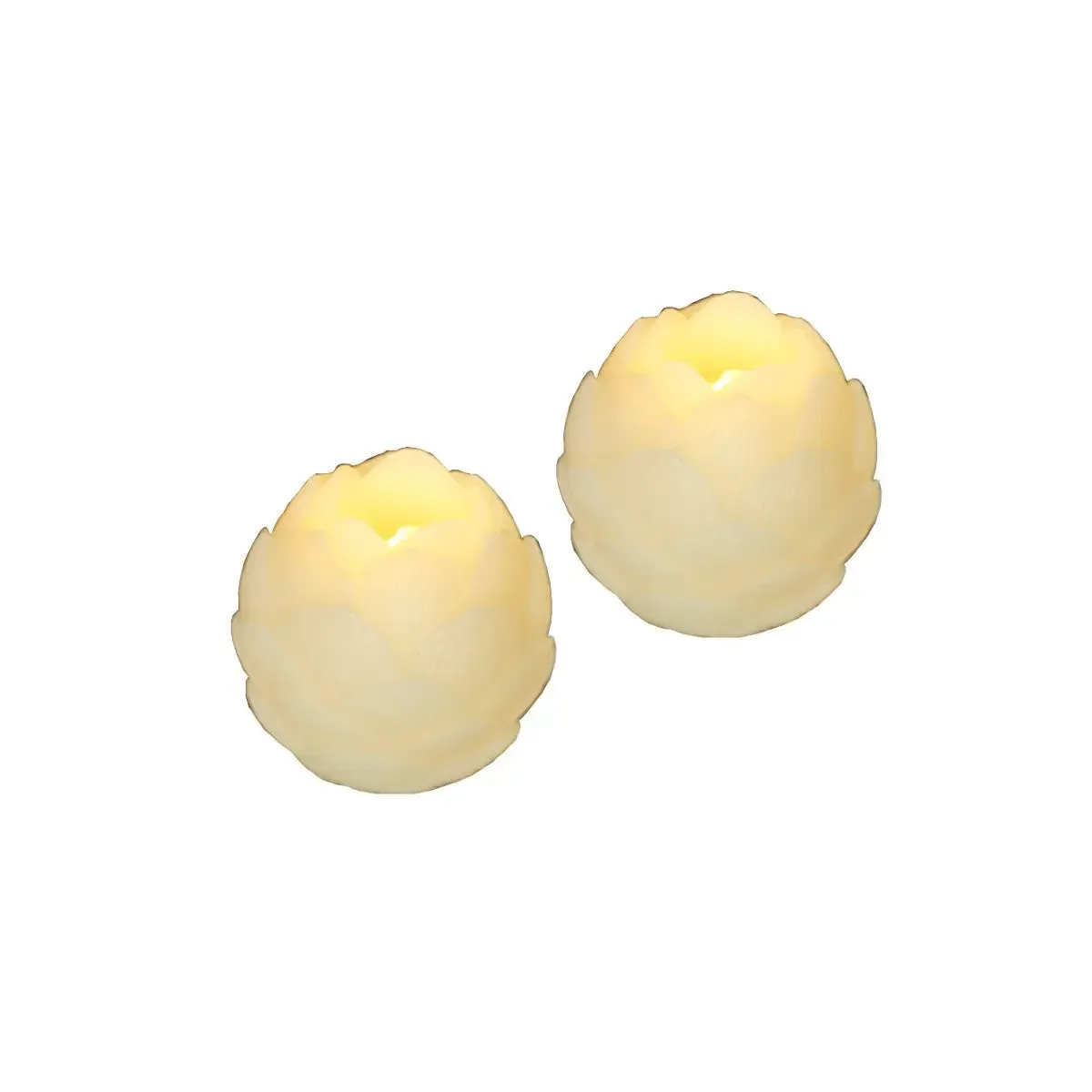 Sirius Helene flower candle, set of 2