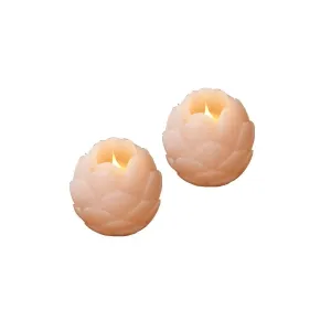 Sirius Helene flower candle, set of 2