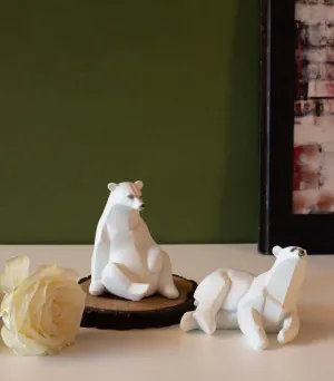 Snow Polar Bear - set of 2