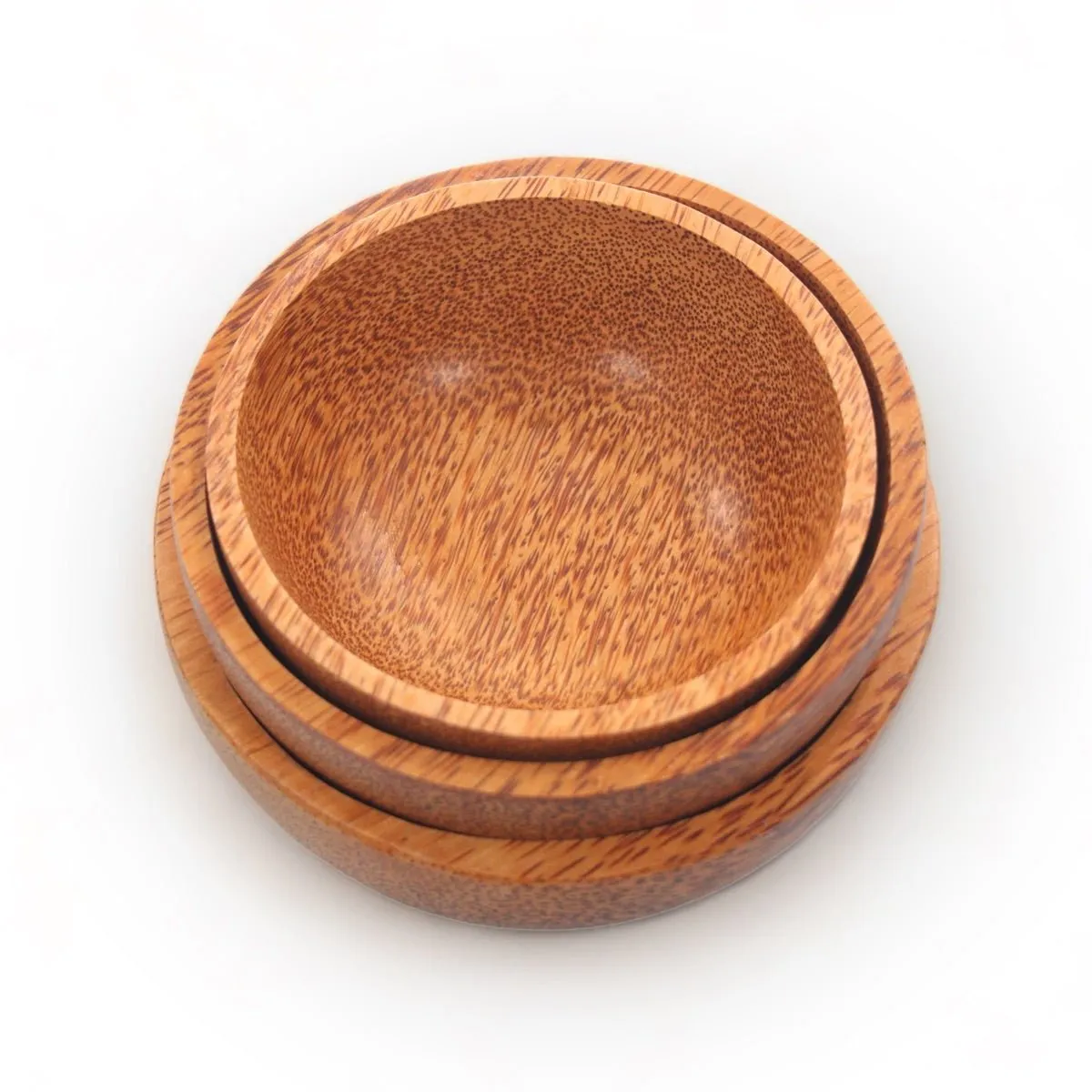 Solid Coconut Wood Bowls (Set of 3)