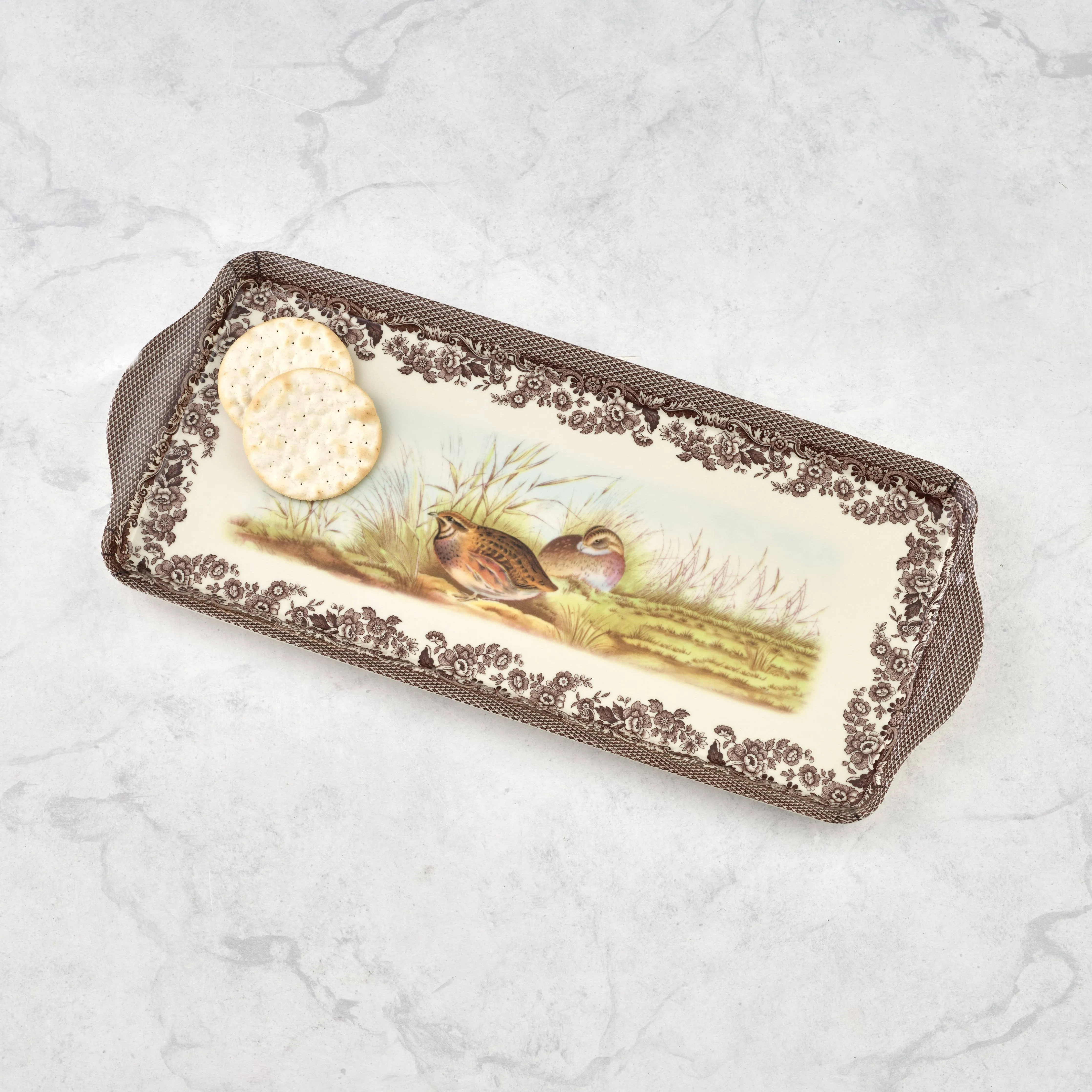 Spode Woodland Sandwich Tray: Melamine / Woodland