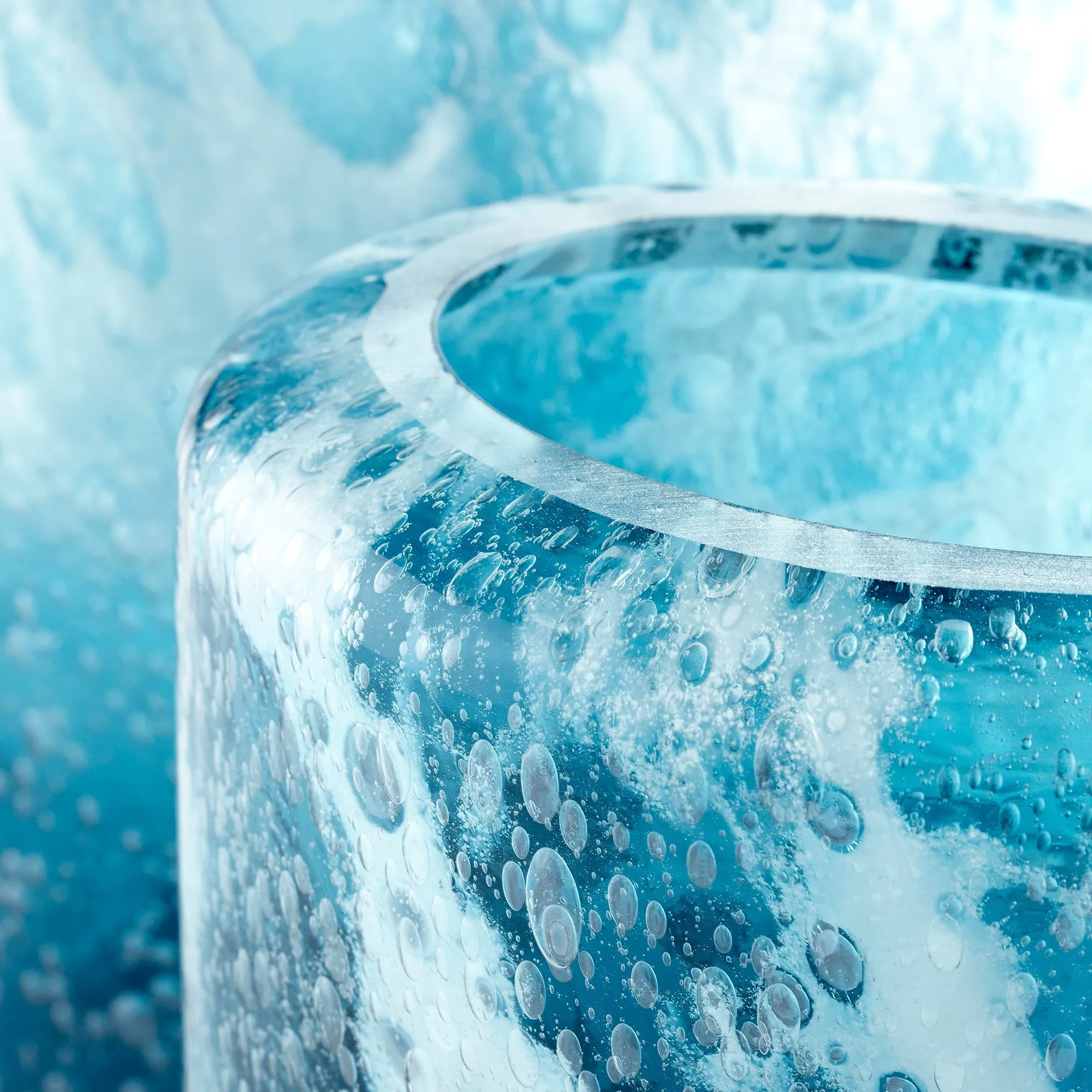 Spruzzo Vase|Blue - Large by Cyan