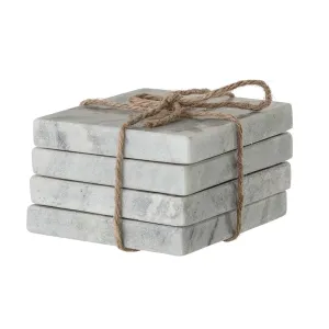 Square Marble Coasters (Set of 4)