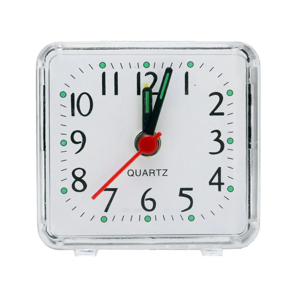 Square Small Bed Compact Travel Quartz Beep Clock Fashion Rabbit Bedside Lamp Green Batteries Alarm Multi-function Kitchen Cheap