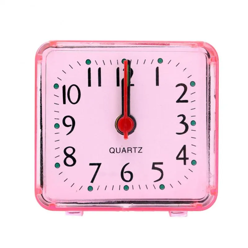 Square Small Bed Compact Travel Quartz Beep Clock Fashion Rabbit Bedside Lamp Green Batteries Alarm Multi-function Kitchen Cheap