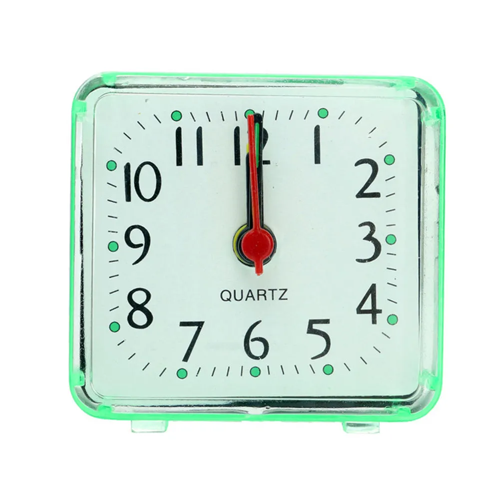 Square Small Bed Compact Travel Quartz Beep Clock Fashion Rabbit Bedside Lamp Green Batteries Alarm Multi-function Kitchen Cheap
