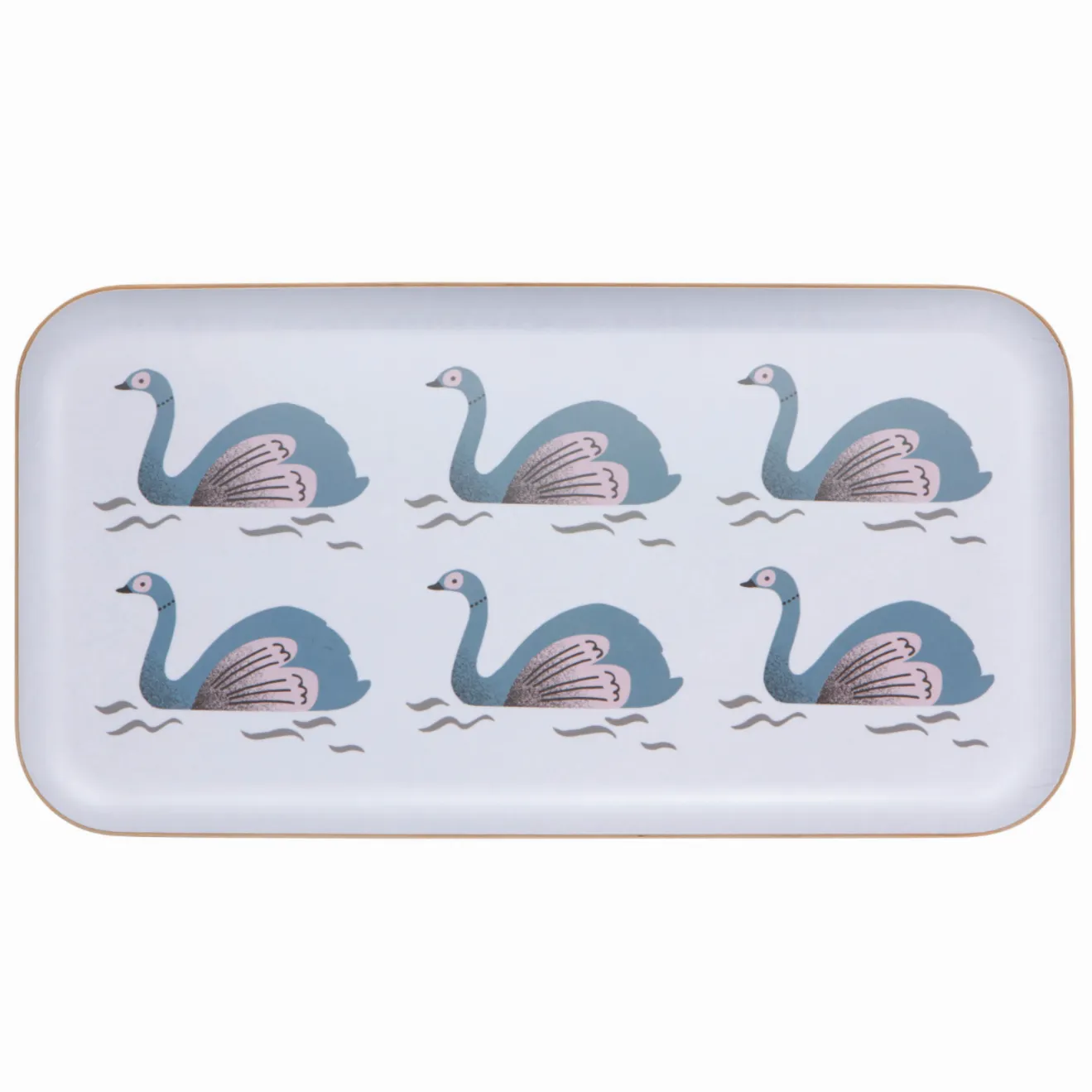 Swans Willow Wood Serving Tray