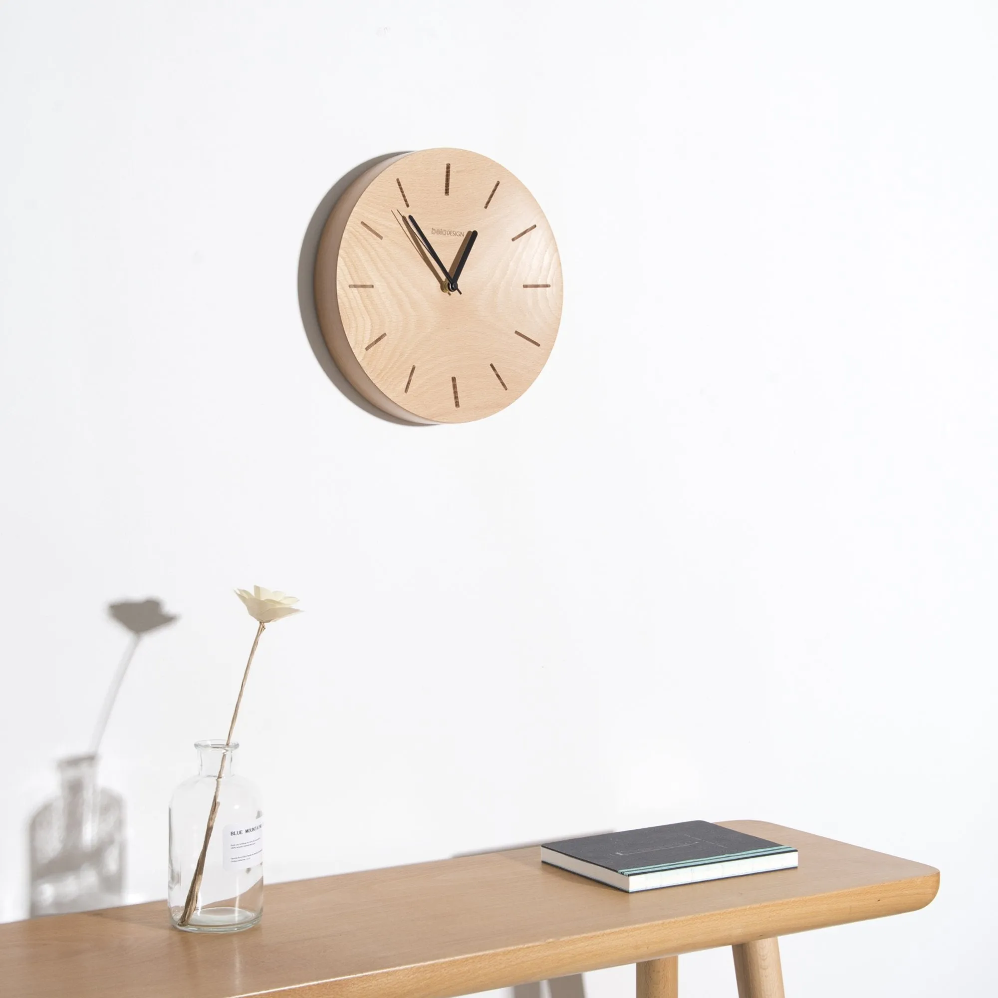 The Decent Living Germany Beech Wood Wall  Clock