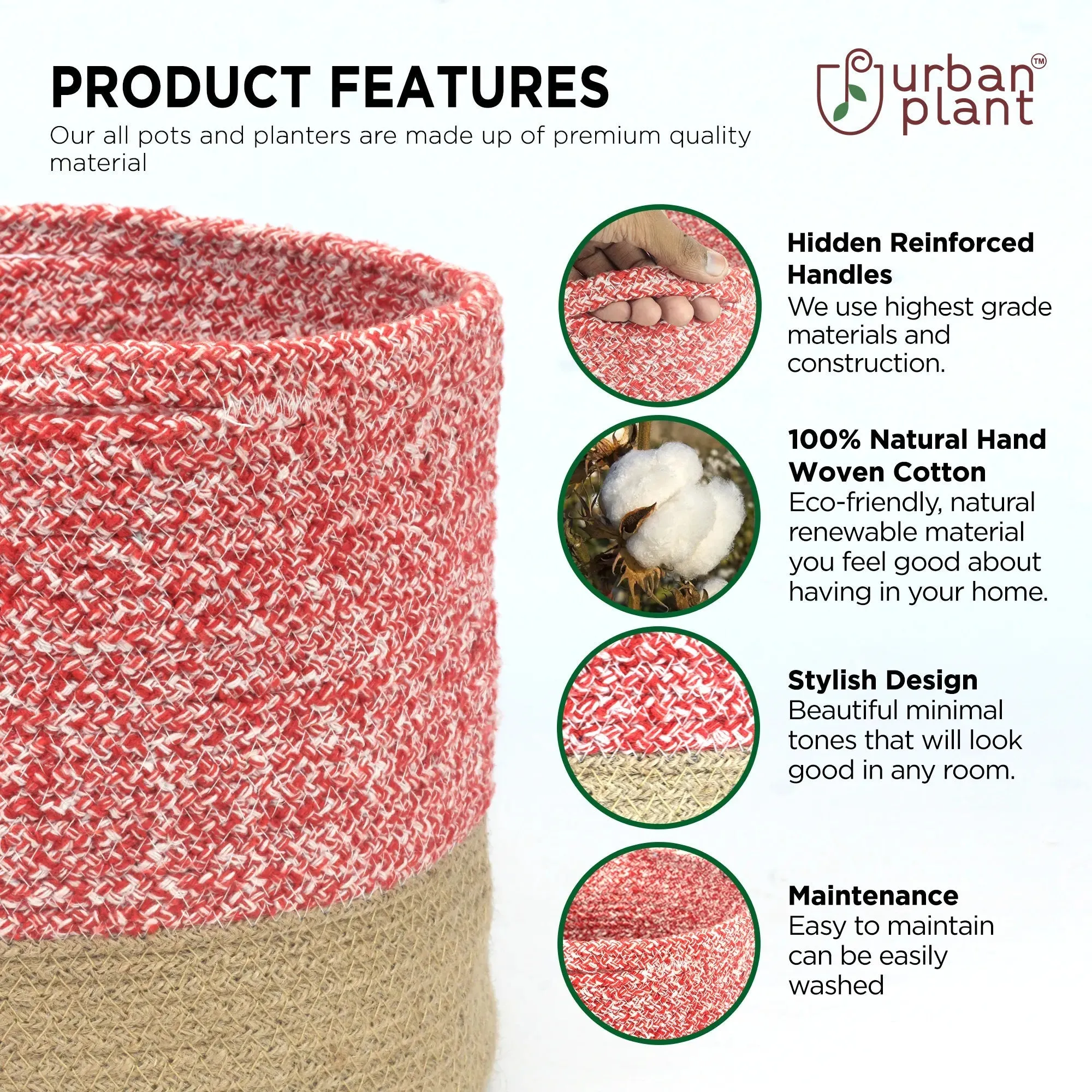 Twin Red Cotton Planter - (Pack of 3)