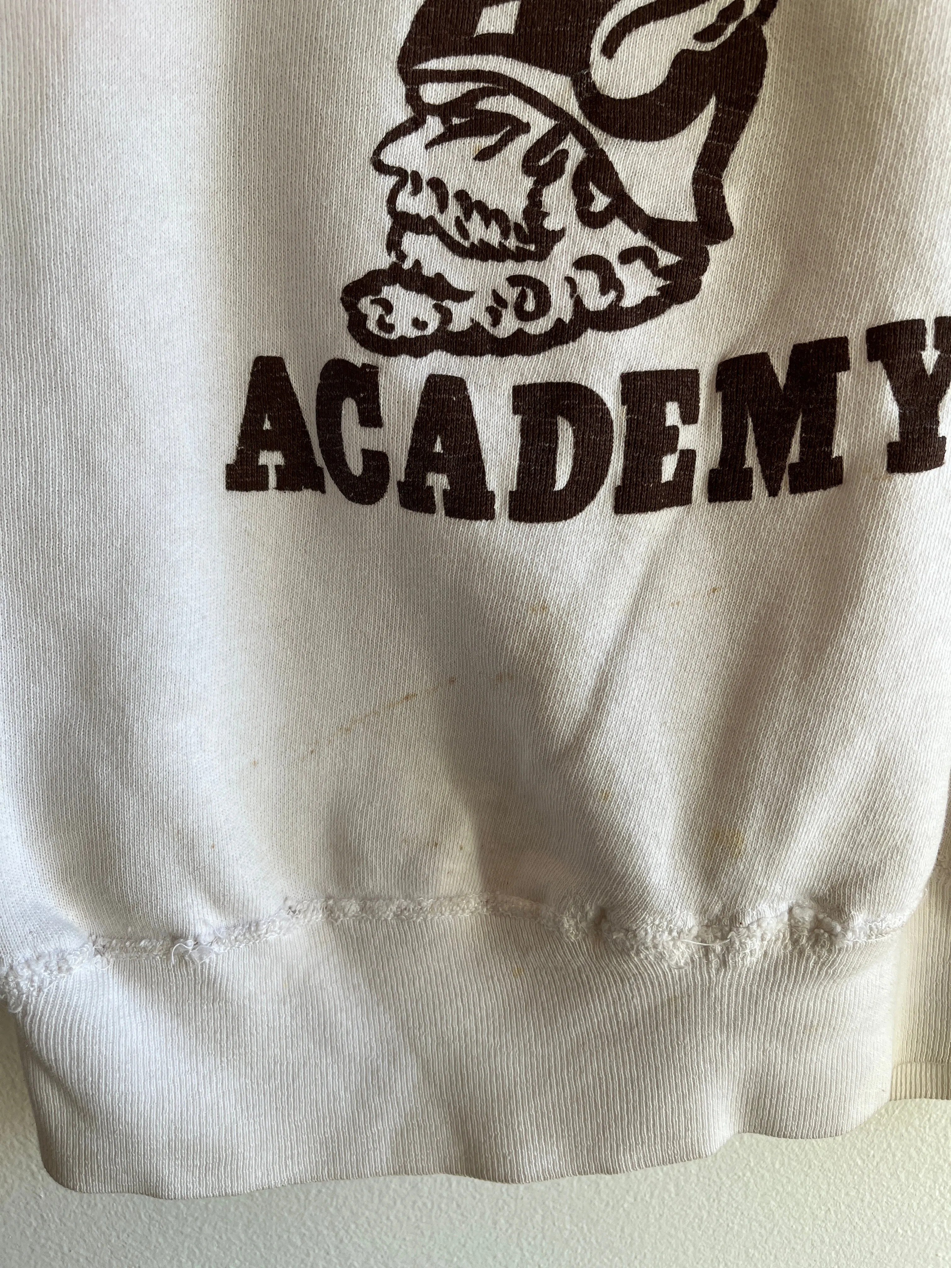 Vintage 1950s Columbus Academy V-Stitch Sweatshirt