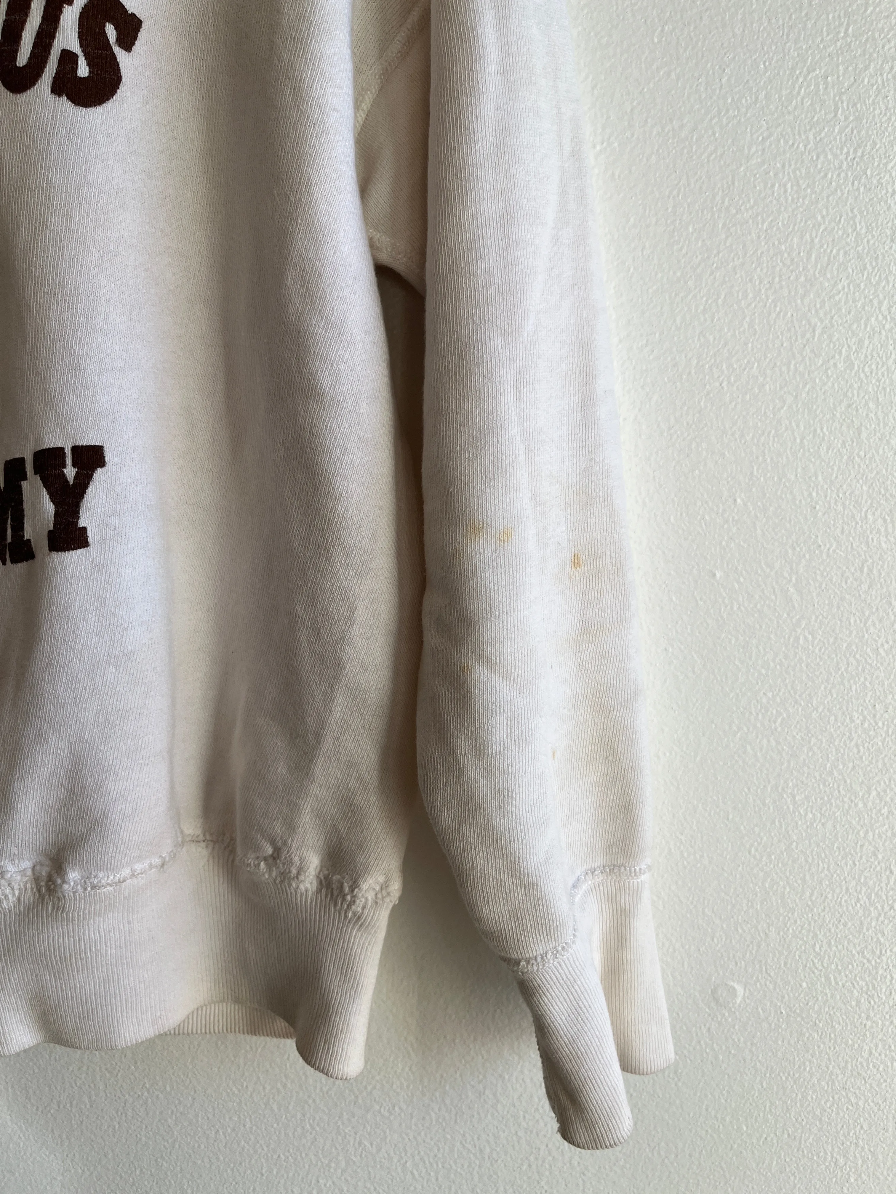Vintage 1950s Columbus Academy V-Stitch Sweatshirt
