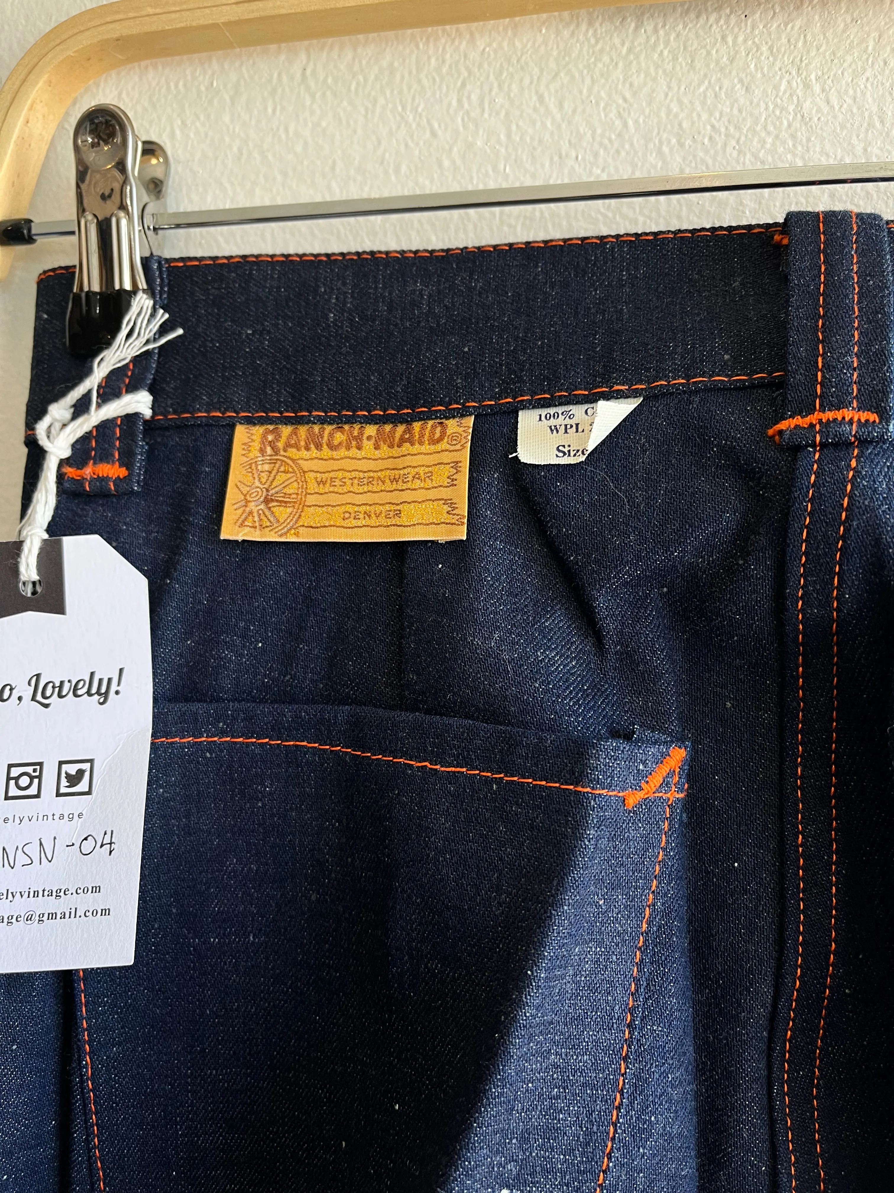 Vintage 1950s Deadstock Ranch-Maid Denim Jeans