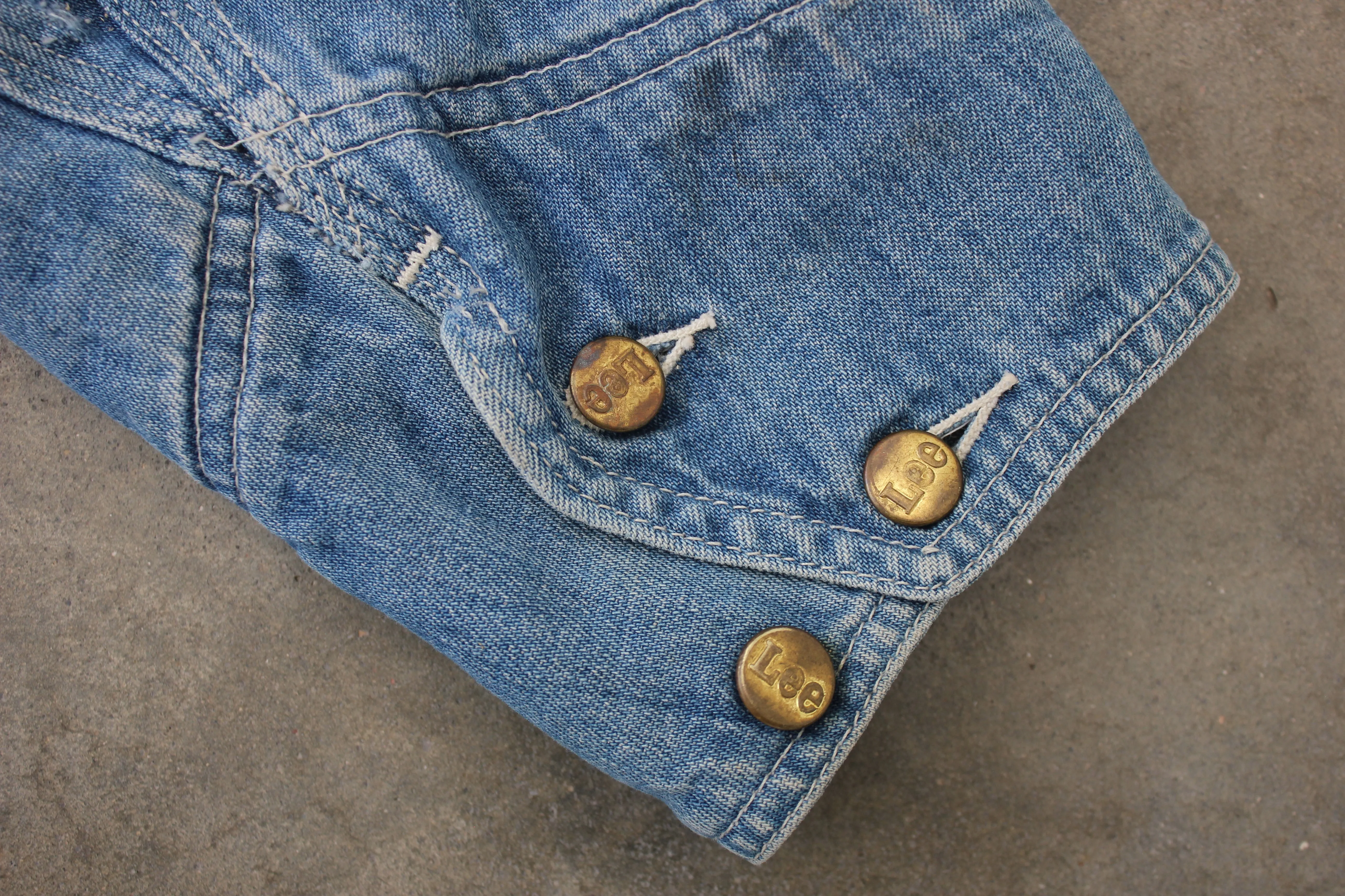 Vintage 1970's Lee Denim Lined Chore Coat