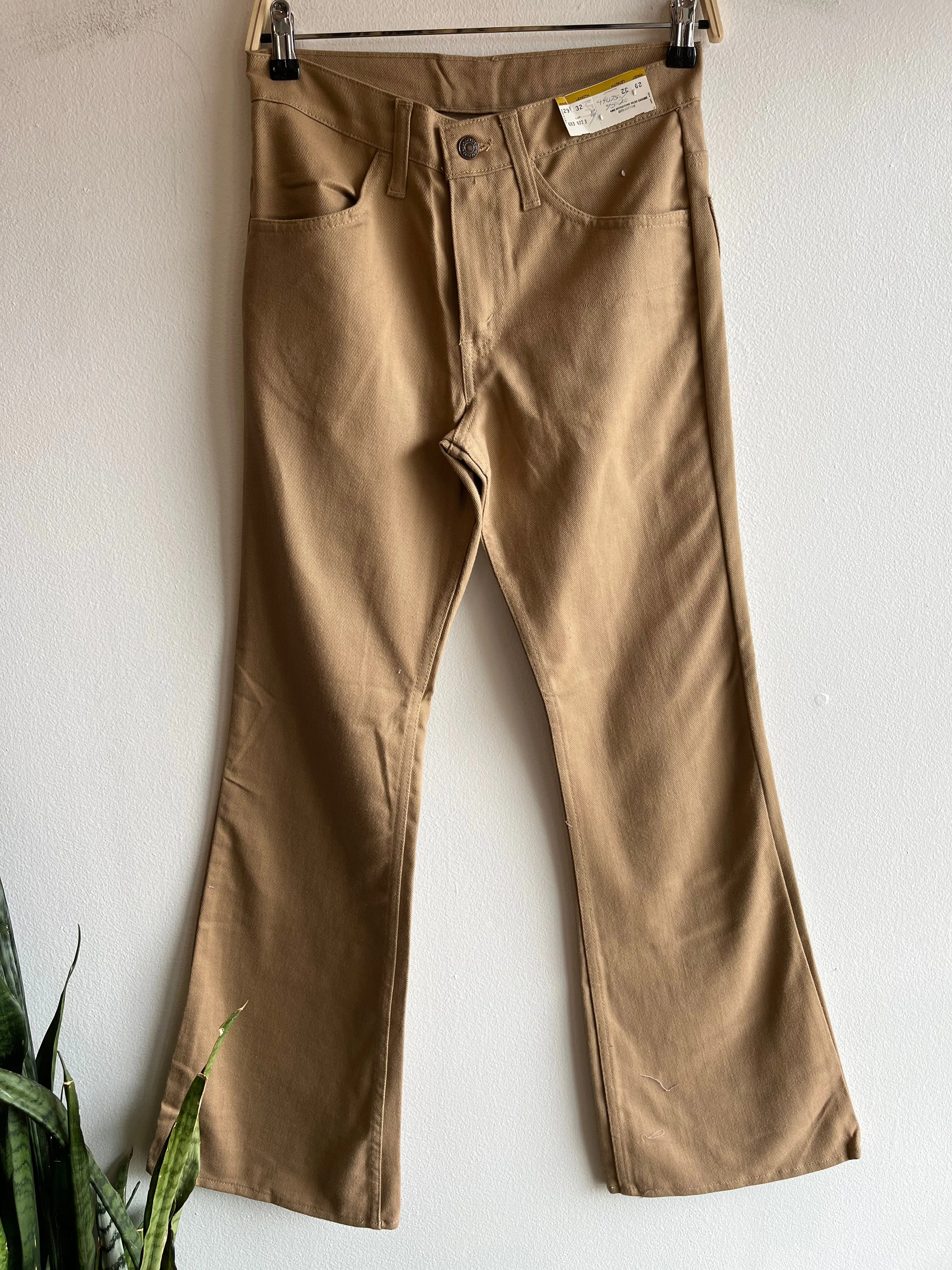 Vintage 1970's Levis Flare Pants - Tan