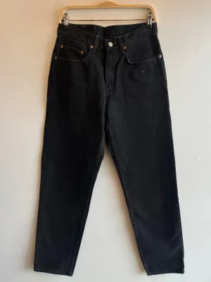 Vintage 1990's Levis 550 Black Denim Jeans