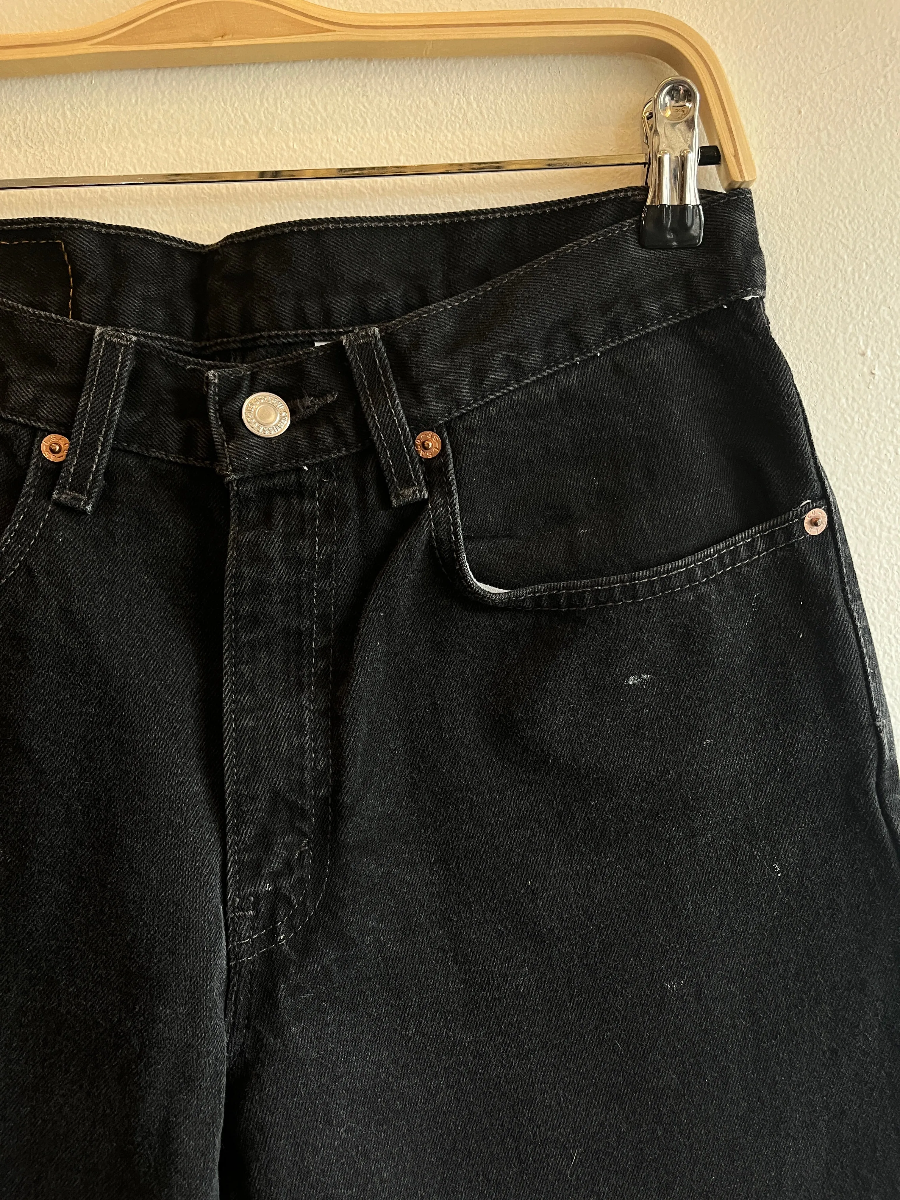 Vintage 1990's Levis 550 Black Denim Jeans