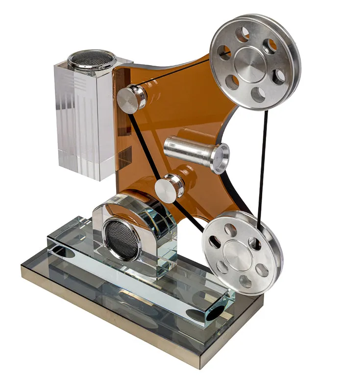 Vintage Projector Sculpture - Brown