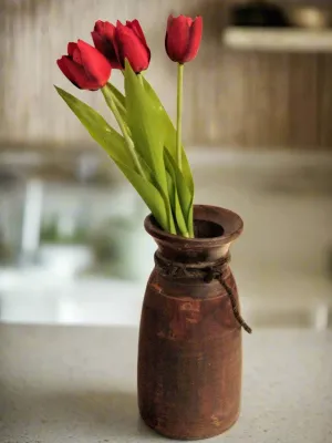 Vintage Wooden Himachal Pot / Planter
