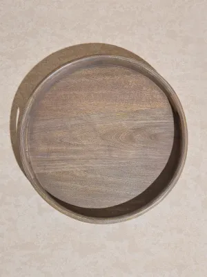 Westside Home Beige Wooden Serving Tray