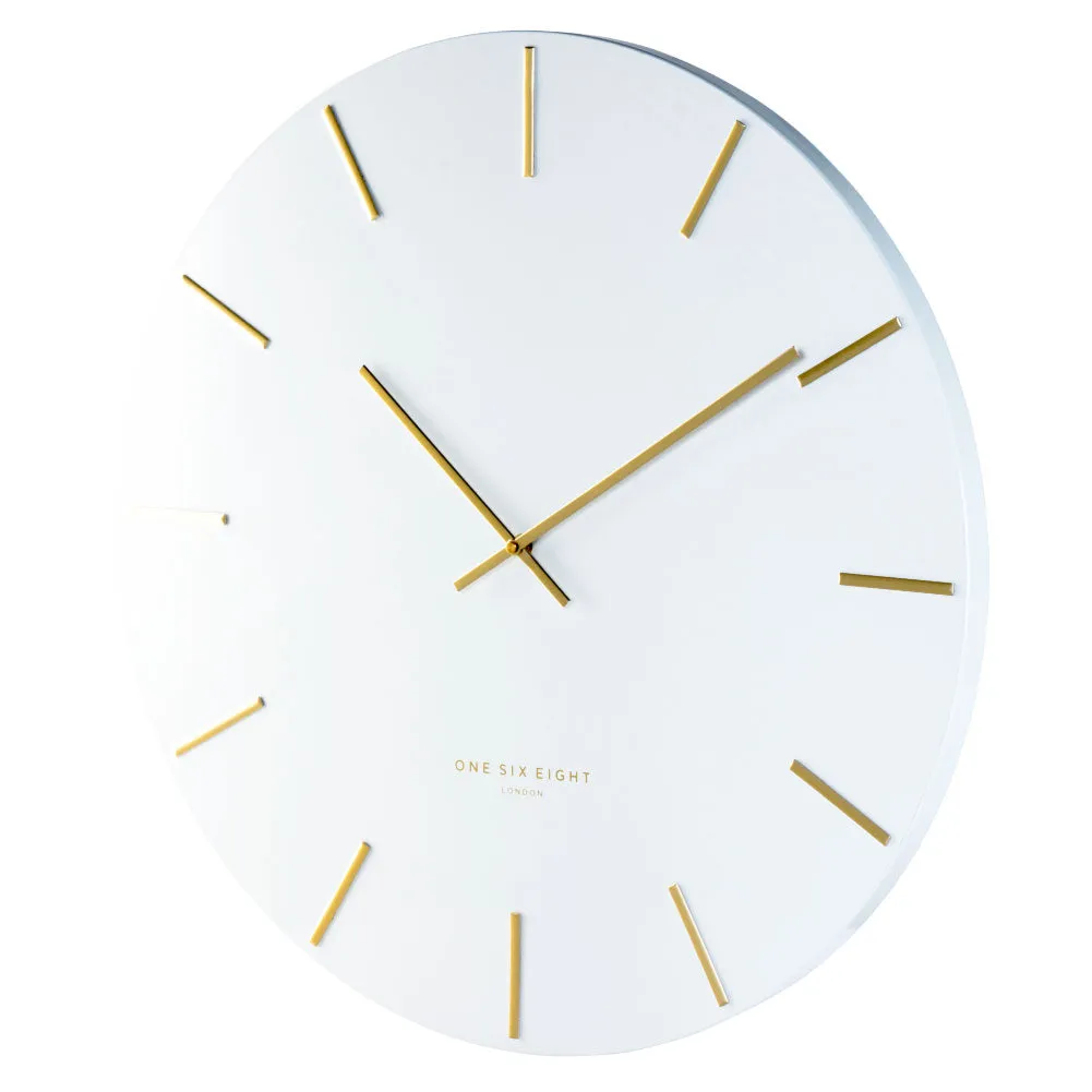 White Luca Clock (60cm)