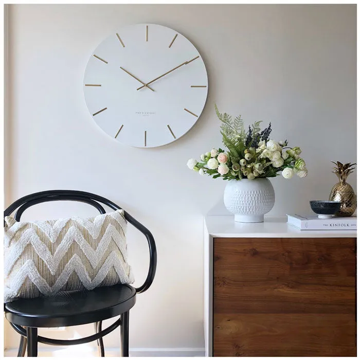White Luca Clock (60cm)