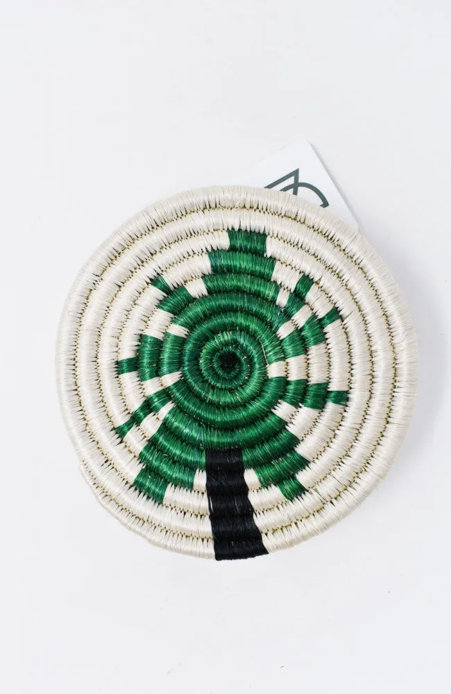 Woven Raffia Coasters (4)